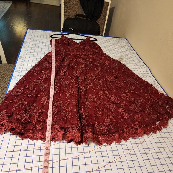 Dress the Population Tahani Dress NWT Burgundy XXL - Picture 2 of 13